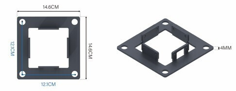 Rojaplast ECO 4×3 m bioklimatikus pergola – szabadon álló acél pergola, antracit