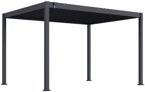 Rojaplast ECO 4×3 m bioklimatikus pergola – szabadon álló acél pergola, antracit