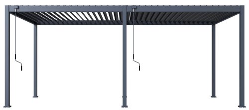 Rojaplast ECO 6×3 m bioklimatikus pergola – szabadon álló acél pergola, antracit