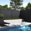 Rojaplast ELEMENT WPC kerítéspanel 180×180 cm végzárókkal – antracit
