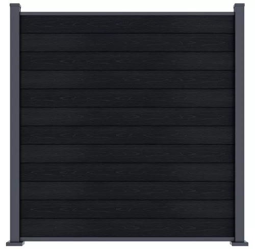 Rojaplast ELEMENT WPC kerítéspanel 180×180 cm végzárókkal – antracit