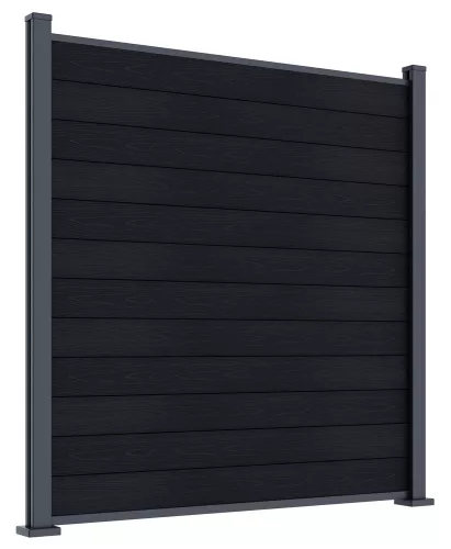 Rojaplast ELEMENT WPC kerítéspanel 180×180 cm végzárókkal – antracit