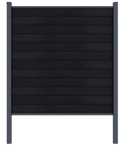Rojaplast ELEMENT WPC kerítéspanel 180×180 cm végzárókkal – antracit