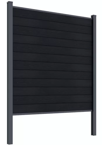 Rojaplast ELEMENT WPC kerítéspanel 180×180 cm végzárókkal – antracit
