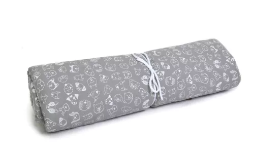 Petsy Max pamut utazópárna kedvenceknek, 70 cm - szürke/fehér mintás