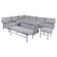Set de mobilier de grădină Rojaplast Tampa din aluminiu - antracit