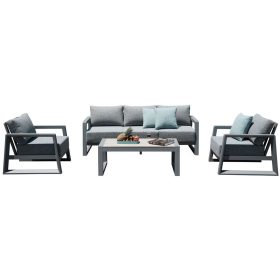 Rojaplast Boston alumínium kerti bútor készlet - antracit