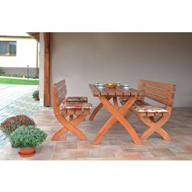   Rojaplast Imperia fenyőfából készült kerti bútor szett, 2 paddal