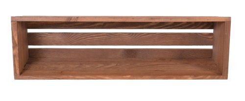 Rojaplast MODERN 61 cm fa virágláda-barna műanyag betéttel