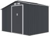 Rojaplast Luke "A-2" fém kerti ház, tároló szürke - 278 x 191 x 195 cm