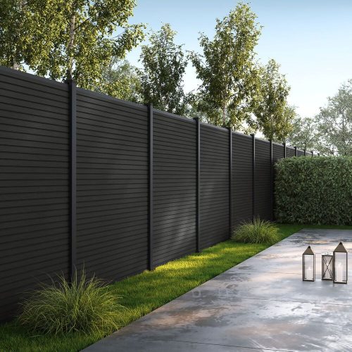 Rojaplast MODERN WPC kerítéspanel 180×180 cm – modern, elegáns és tartós megoldás függőleges vagy vízszintes elrendezésben