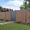 Rojaplast MODERN WPC kerítéspanel 180×180 cm végzárókkal – teak, vízszintes vagy függőleges kialakítás