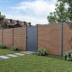 Rojaplast MODERN WPC kerítéspanel 180×180 cm végzárókkal – teak, vízszintes vagy függőleges kialakítás