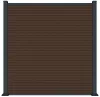 Rojaplast MODERN WPC kerítéspanel 180×180 cm végzárókkal – teak, vízszintes vagy függőleges kialakítás