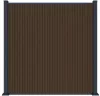 Rojaplast MODERN WPC kerítéspanel 180×180 cm végzárókkal – teak, vízszintes vagy függőleges kialakítás
