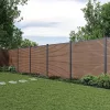 Rojaplast MODERN WPC kerítéspanel 180×180 cm végzárókkal – teak, vízszintes vagy függőleges kialakítás