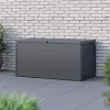 Rojaplast NOBLE 450 L acél tárolódoboz – sötétszürke