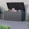 Rojaplast NOBLE 450 L acél tárolódoboz – sötétszürke