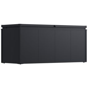 Rojaplast NOBLE 640 L acél tárolódoboz – sötétszürke