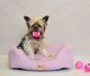 Petsy Connie kutya, macska poliészter fekhely - pink-szürke - 55 cm 