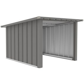   Rojaplast Smart B fém robotfűnyíró garázs - világosszürke