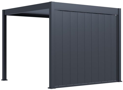 Rojaplast VERTICAL 3 m dönthető árnyékoló fal bioklimatikus pergolához – antracit (RAL 7016)