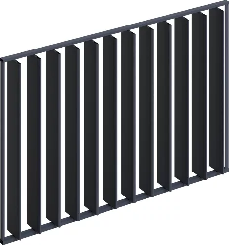 Rojaplast VERTICAL 4 m dönthető árnyékoló fal bioklimatikus pergolához – antracit (RAL 7016)