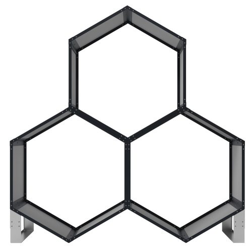 Rojaplast modul a kültéri hatszögletű fatárolókhoz (2db)