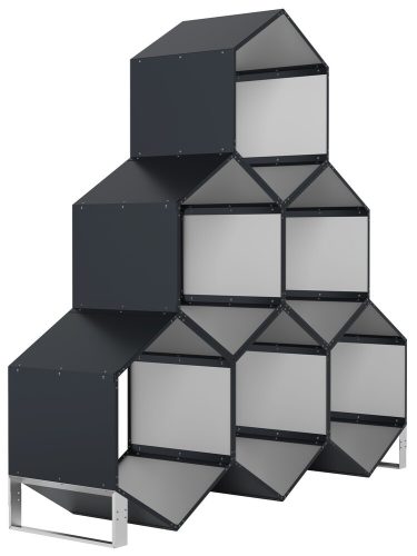 Rojaplast modul a kültéri hatszögletű fatárolókhoz (2db)