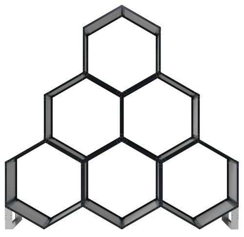 Rojaplast modul a kültéri hatszögletű fatárolókhoz (2db)
