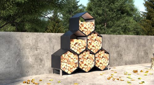 Rojaplast modul a kültéri hatszögletű fatárolókhoz (2db)