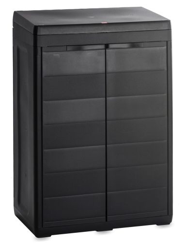 TOOMAX Elegance S black beltéri-kültéri műanyag szelektív hulladékrendszerező tároló - fekete
