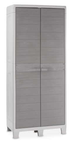 TOOMAX Woodys high XL grey beltéri-kültéri műanyag szekrény - világos szürke