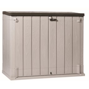   Toomax Stora Way Plus XL beige 1270 literes műanyag beltéri-kültéri szekrény - bézs