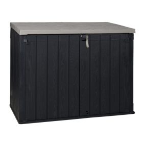   Toomax Stora way plus 2XL grafit 2270 literes műanyag beltéri-kültéri szekrény - grafit/világos szürke