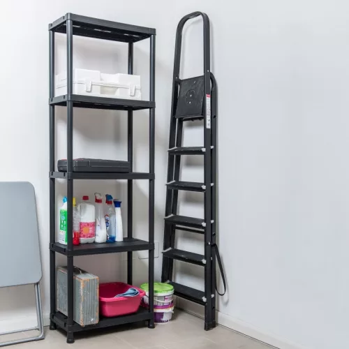 Toomax Universal pro 63-5 műanyag ötszintes polc - fekete