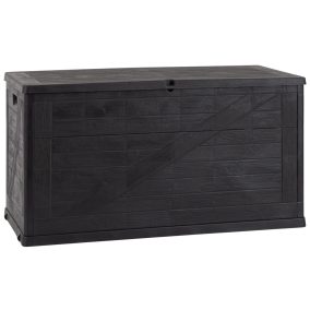 Toomax Wood műanyag kerti tároló doboz 420 L - grafit
