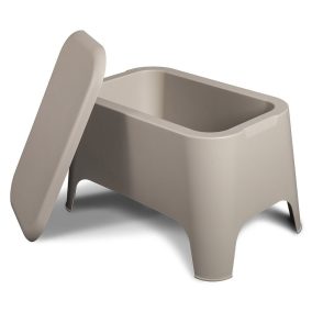 Toomax Petra műanyag asztal + tároló - tópszín