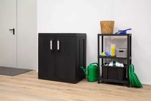 Toomax GARAGE MEGA LOW műanyag szekrény – fekete