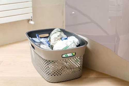 Dea home Woolly szennyeskosár 45 L - szürke/antracit