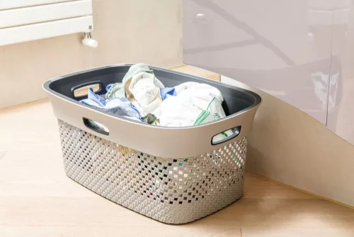 Dea home Woolly szennyeskosár 45 L - szürke/antracit
