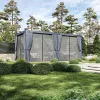 Rojaplast ECO 6×3 m pergola függöny- és szúnyogháló szett – komplett oldalfal készlet
