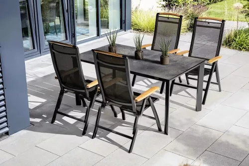 Kettler HPL asztallap 180×95 cm – kültéri asztallap, titán antracit