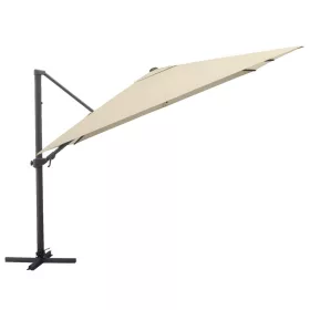   Kettler EASY TURN napernyő 300×300 cm – 360° forgatható, konzolos, UV 50+, bézs