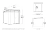 Keter PENT SIGNATURE 7×7 kerti fészer – DECOCOAT, 4,7 m², Storm Grey