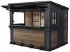 Keter DECO BAR DUO kerti bár és tároló – DECOCOAT, walnut, 2 az 1-ben