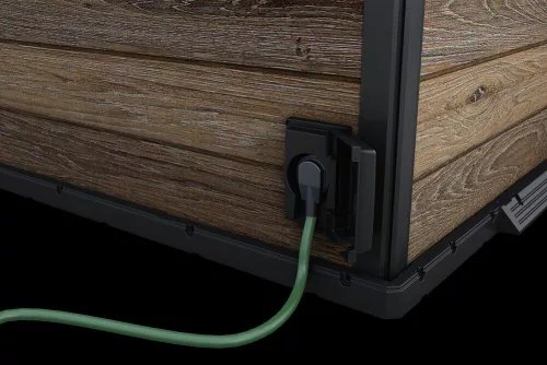 Keter DECO BAR DUO kerti bár és tároló – DECOCOAT, walnut, 2 az 1-ben