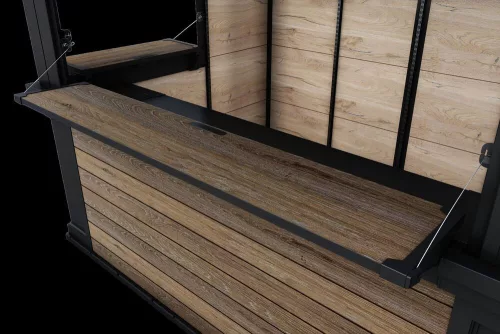 Keter DECO BAR DUO kerti bár és tároló – DECOCOAT, walnut, 2 az 1-ben