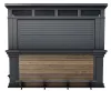 Keter DECO BAR DUO kerti bár és tároló – DECOCOAT, walnut, 2 az 1-ben