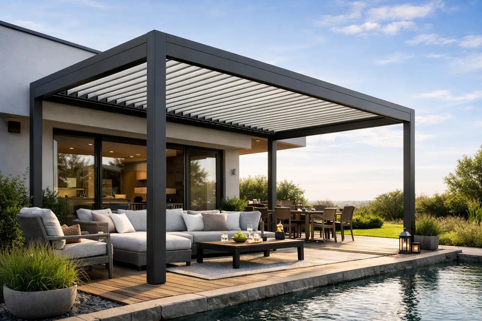Bioklimatikus pergola előnyei otthonra